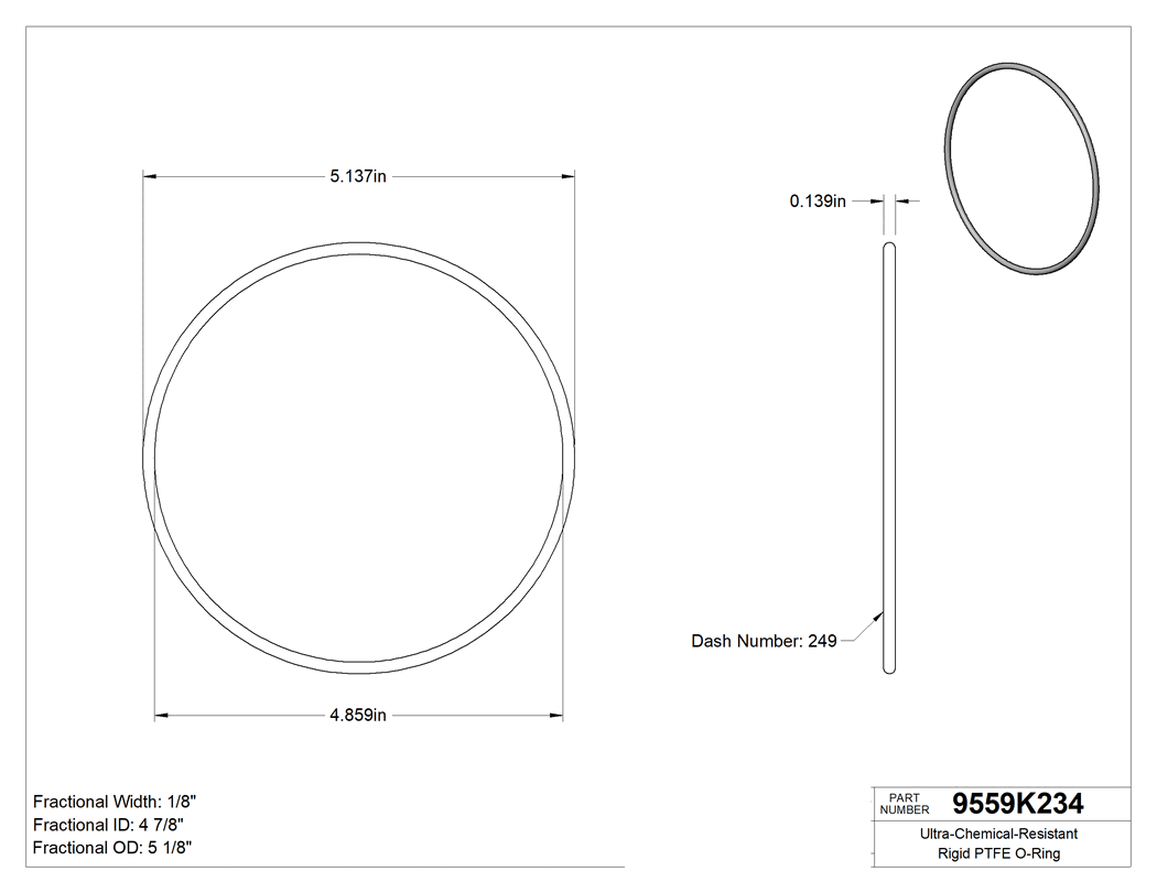 Technical drawing - 9559K234